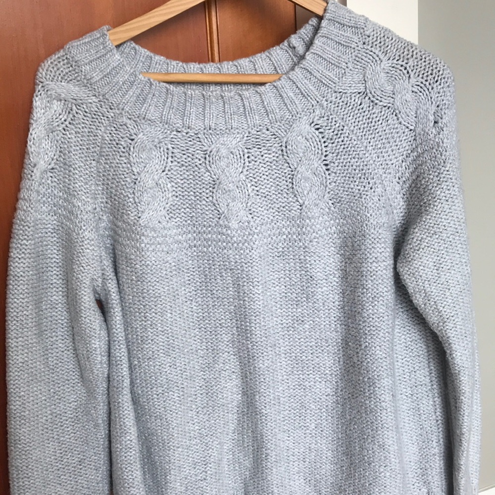 grey sweater from AE